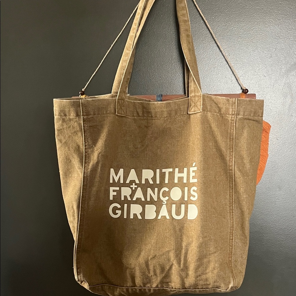 Marithe Francois Girbaud Tan Canvas Tote! Aunthentic